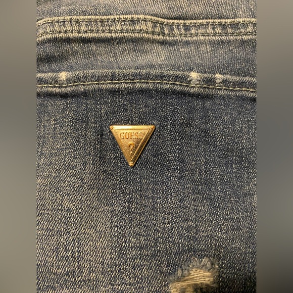 Guess Skinny Low Rise Rhinestone Jeans size 27 - Picture 3 of 8